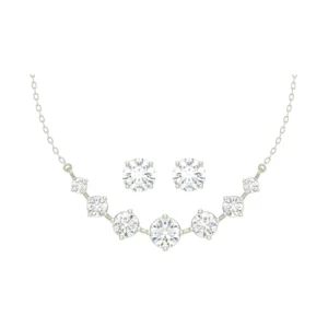 Silver 7 Stone Jewellery Set