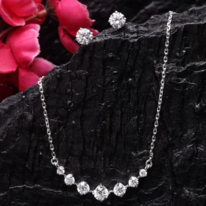 Silver 7 Stone Jewellery Set