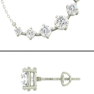Silver 7 Stone Jewellery Set