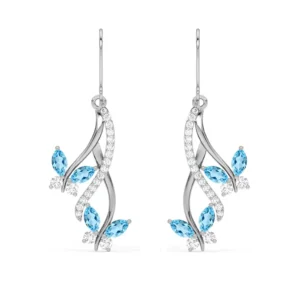 Silver Butterfly Earrings