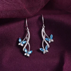 Silver Butterfly Earrings
