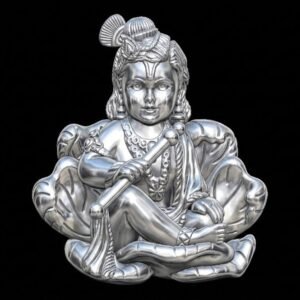 Makhana Krishan ji  silver Pendant
